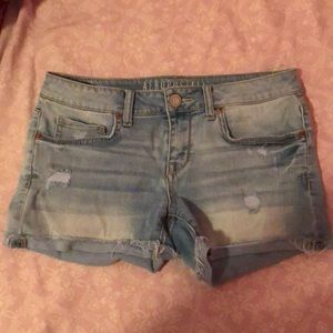 Light colored Aèropostale jean shorts